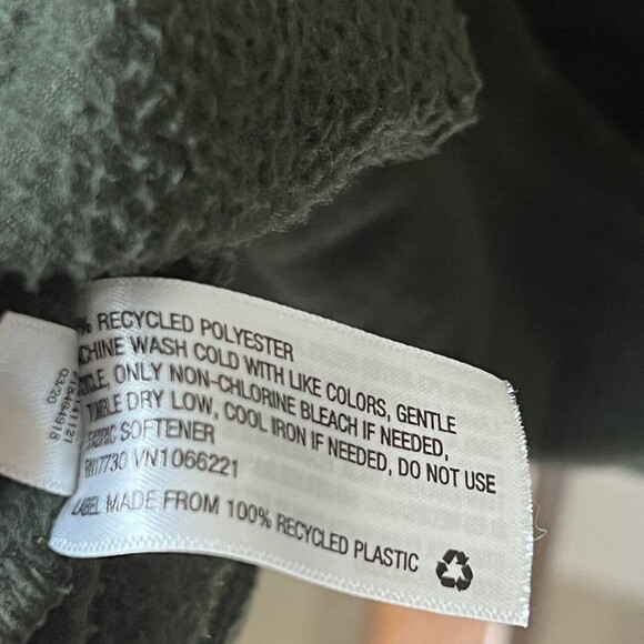 All In Motion Womens Large Jacket Solid Green 1/2 Zip Pullover Hooded Pockets - Picture 8 of 9